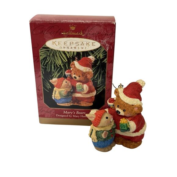 Hallmark Other - Hallmark Keepsake Christmas Oranament 1999 Mary’s Bears Bunny And Bear